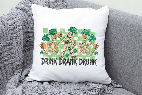 Funny Skeleton Patricks Day PNG Sublimation Jagonath Roy 