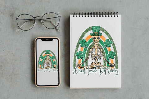 Funny Skeleton Patricks Day PNG Sublimation Jagonath Roy 