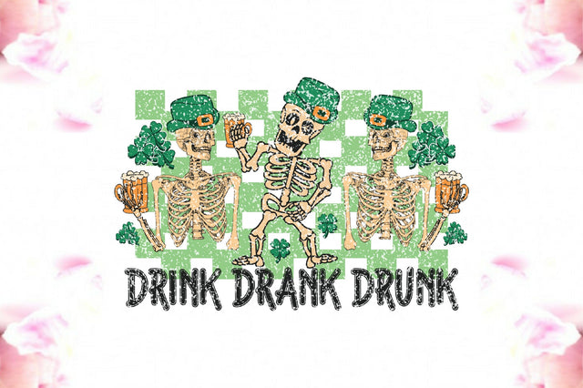 Funny Skeleton Patricks Day PNG Sublimation Jagonath Roy 