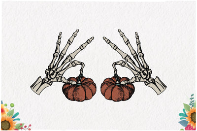 Funny Skeleton Pumpkin Sublimation Sublimation Jagonath Roy 