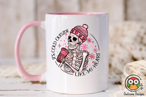 Funny Skeleton Valentine Sublimation PNG Sublimation Owlsome.Designs 