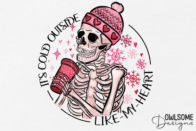 Funny Skeleton Valentine Sublimation PNG Sublimation Owlsome.Designs 