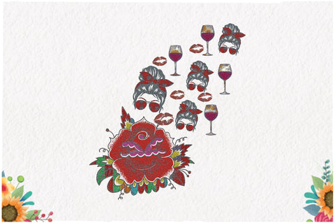 Funny Skeleton Wine Sublimation Bundle Sublimation Jagonath Roy 