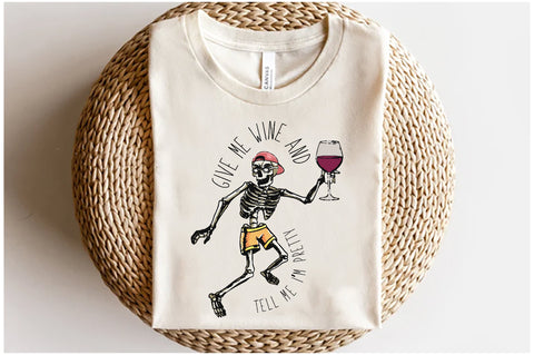 Funny Skeleton Wine Sublimation Bundle Sublimation Jagonath Roy 