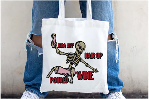 Funny Skeleton Wine Sublimation Bundle Sublimation Jagonath Roy 