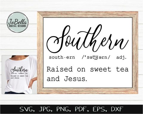 Funny Southern Definition SVG Cut File and Printable SVG JoBella Digital Designs 