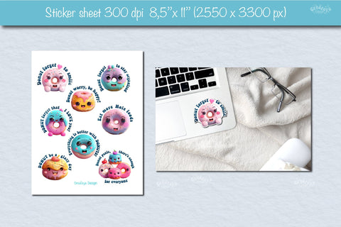 Funny Stickers Bundle| Motivational Kawaii Stickers bundle png Sketch DESIGN Createya Design 