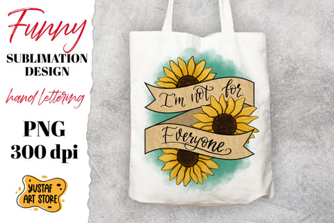 Funny sublimation bundle. 6 hand lettering quotes Sublimation Yustaf Art Store 