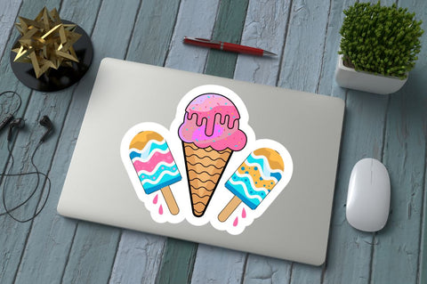 Funny Summer Stickers PNG Bundle Sublimation Regulrcrative 