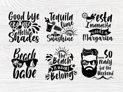 Funny Summer SVG Bundle, Beach Svg, Shirt Quotes SVG TonisArtStudio 