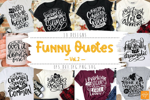 Funny SVG Bundle, Funny Lettering Quotes SVG dapiyupi store 