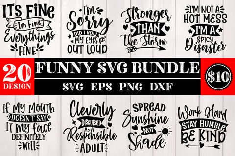 Funny SVG Bundle, Funny T-shirt Bundle SVG Svgcraft 