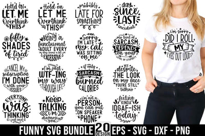 Funny SVG Bundle Sarcastic Design Bundle SVG FiveStarCrafting 
