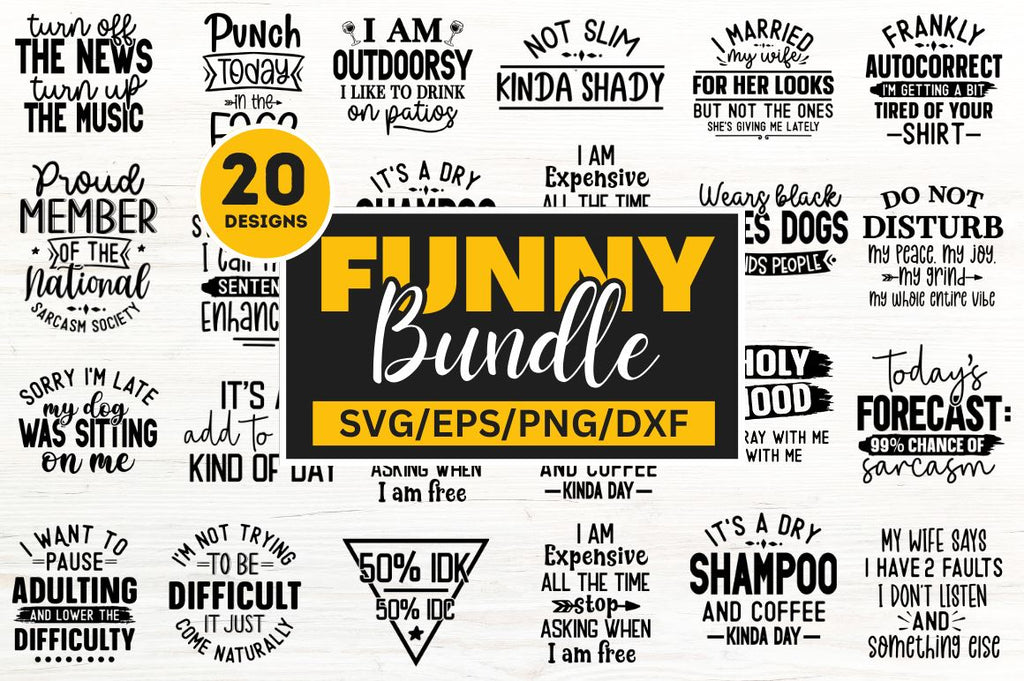 Funny SVG Bundle - So Fontsy