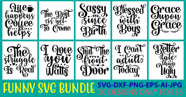 Funny Svg Bundle SVG Syaman 