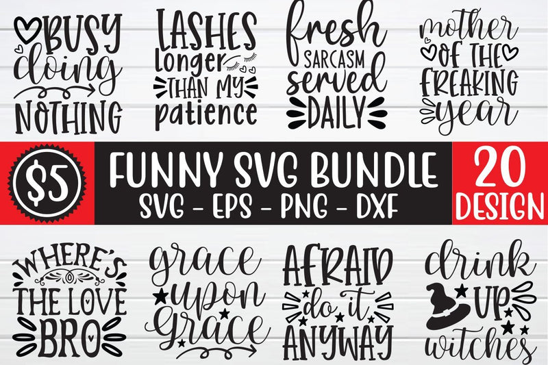 funny svg bundle vol 4 SVG buydesign 
