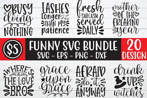 funny svg bundle vol 4 SVG buydesign 