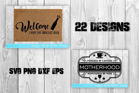 Funny Svg Bundle Wine SVG Bundle Beer Svg Bundle Alcohol SVG SVG Whistlepig Designs 