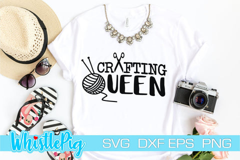 Funny SVG Crafty AF Svg Funny Crafting Svg Crafting Queen Svg Funny Crafter Svg Crafter Shirt Svg Craft Room Svg Crafty Svg Crafting Svg dxf SVG Whistlepig Designs 