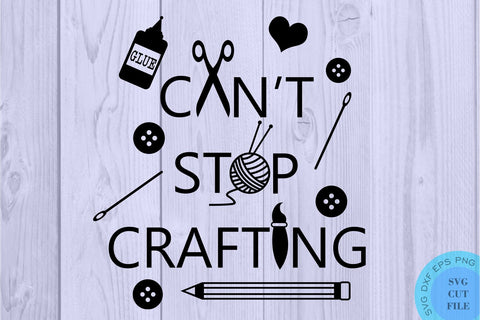 Funny SVG Crafty AF Svg Funny Crafting Svg Messy Crafter Svg Funny Crafter Svg Crafter Shirt Svg Can't Stop Crafting Svg Funny Craft Room SVG Whistlepig Designs 