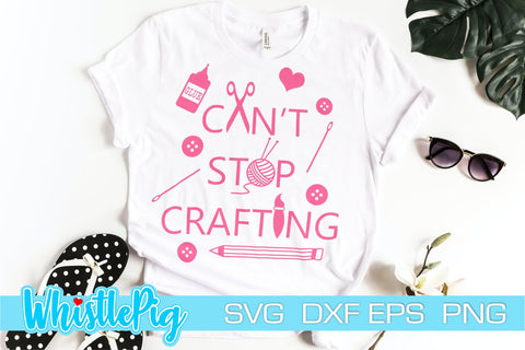 Funny SVG Crafty AF Svg Funny Crafting Svg Messy Crafter Svg Funny Crafter Svg Crafter Shirt Svg Can't Stop Crafting Svg Funny Craft Room SVG Whistlepig Designs 