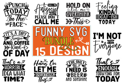 Funny SVG Design Bundle SVG CraftingStudio 