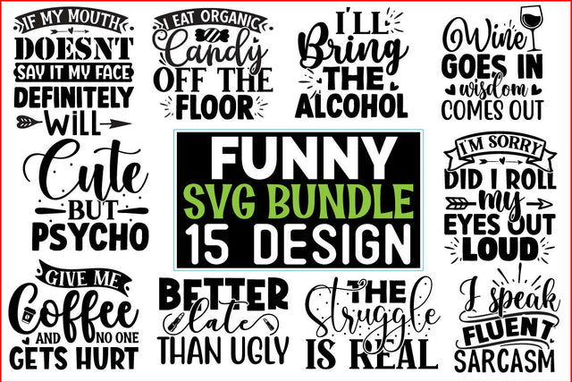 Funny SVG Design Bundle SVG CraftingStudio 