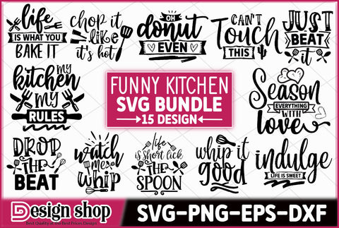 Funny SVG Kitchen Bundle SVG Ariyan 