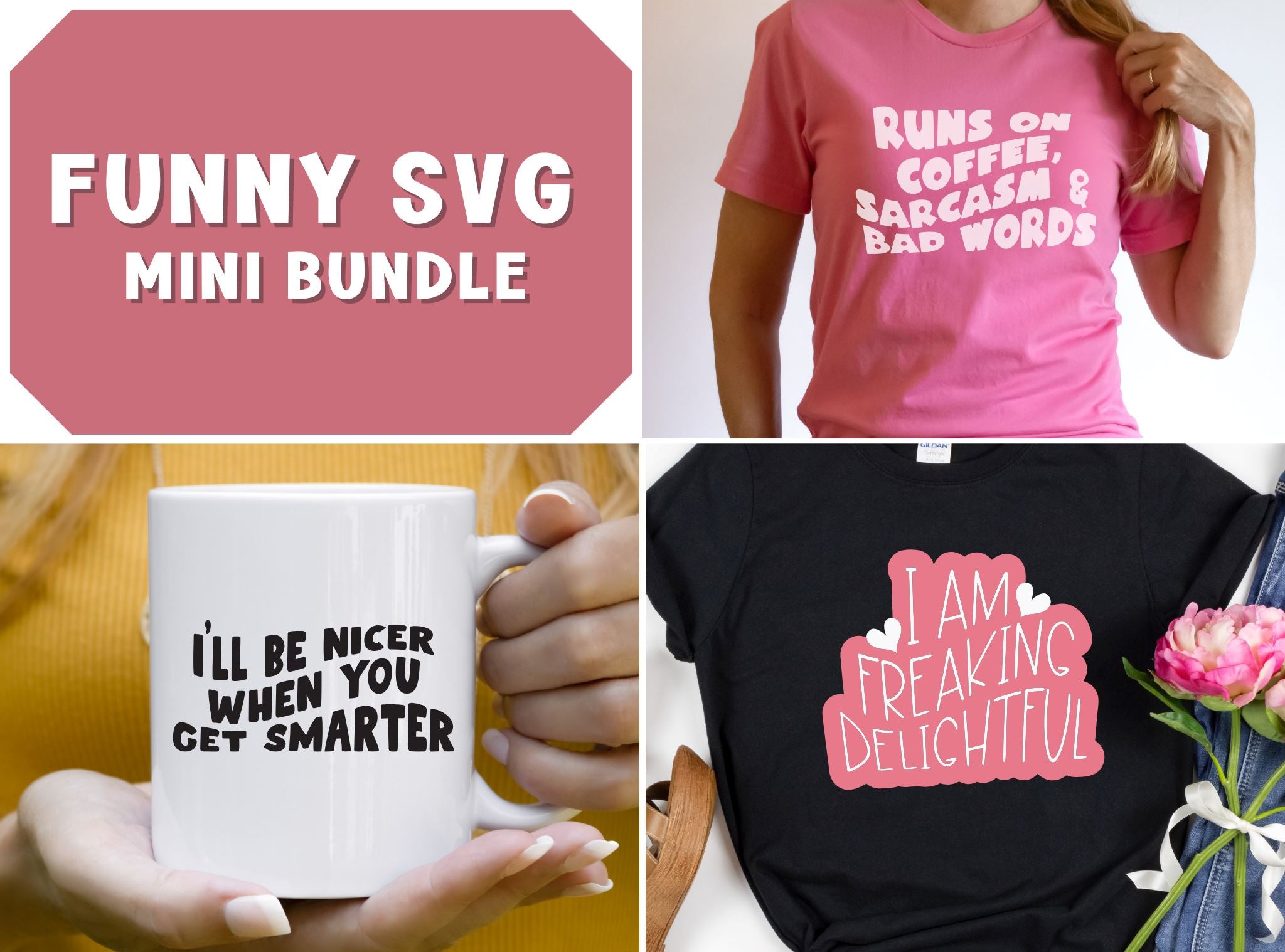 Funny T-Shirt Design Bundle | So Fontsy