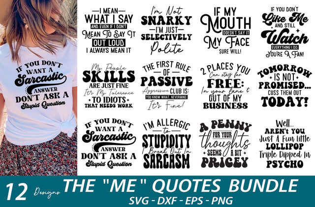 Funny T-shirt Bundle, Sarcastic Svg, Funny Svg, Funny Mom Svg, Mom Life Svg, Funny Svg Quotes, Sarcasm, Sassy Svg, Funny Bundle, Me Bundle SVG MD mominul islam 