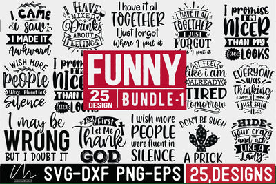Funny t-shirt svg Bundle 01, Sarcastic t shirt svg Bundle, Funny quotes Bundle, Sarcasm Svg, Funny gift shirt svg, Sassy Svg, Sarcastic cricut,Silhouette svg,Cameo svg,Digital Files SVG Isabella Machell 
