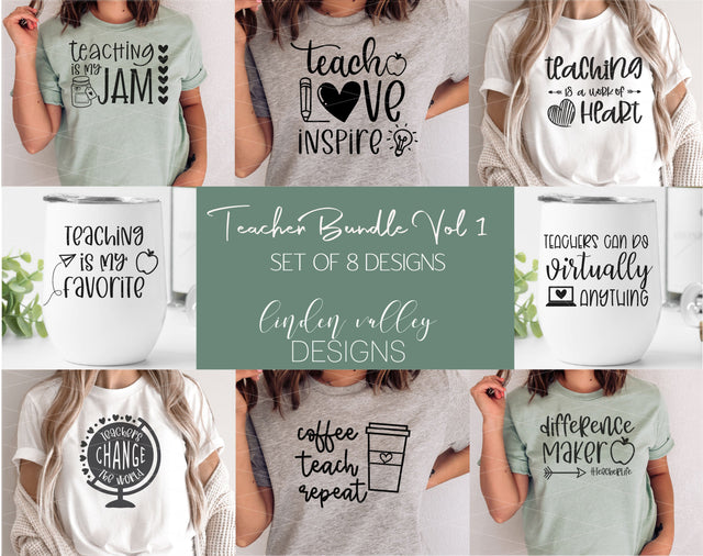 Funny Teacher Mini Bundle|Teacher SVG|Motivational Teacher Mini Bundle SVG Linden Valley Designs 