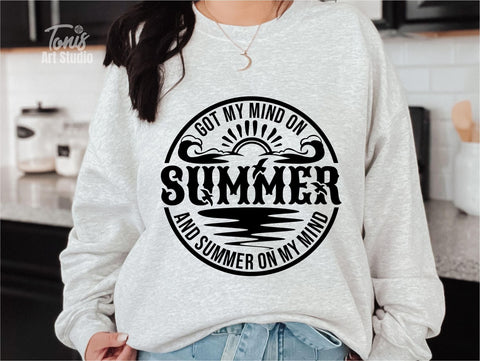 Funny Teacher SVG | Got My Mind On Summer | Teacher Life Svg SVG TonisArtStudio 
