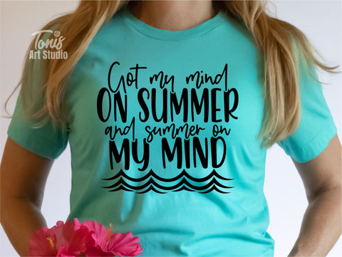 Funny Teacher SVG | Got My Mind On Summer | Teacher Life Svg SVG TonisArtStudio 