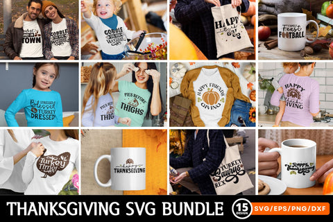 Funny Thanksgiving SVG Bundle SVG Regulrcrative 
