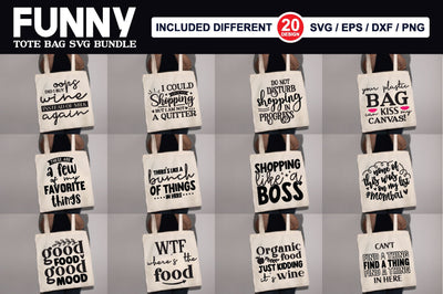 Funny Tote Bag SVG Bundle SVG md faruk hossain 