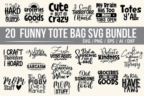 Funny Tote Bag SVG Bundle SVG nirmal108roy 