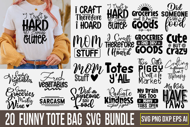 Funny Tote Bag SVG Bundle SVG nirmal108roy 