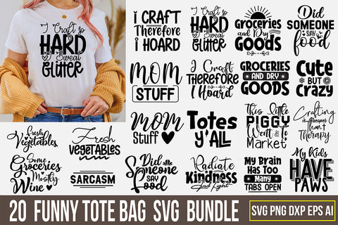 Funny Tote Bag SVG Bundle SVG nirmal108roy 