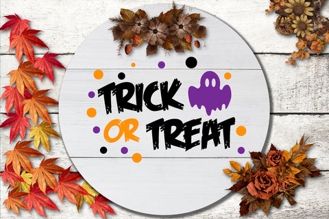 Funny Trick or Treat Ghost SVG Sublimatiz Designs 
