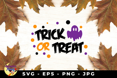 Funny Trick or Treat Ghost SVG Sublimatiz Designs 