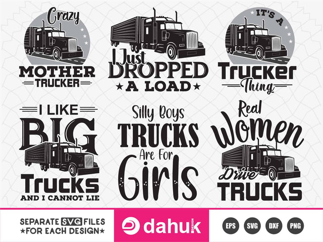 Funny truck driver svg, trucker svg, svg files for cricut, funny svg SVG dahukdesign 
