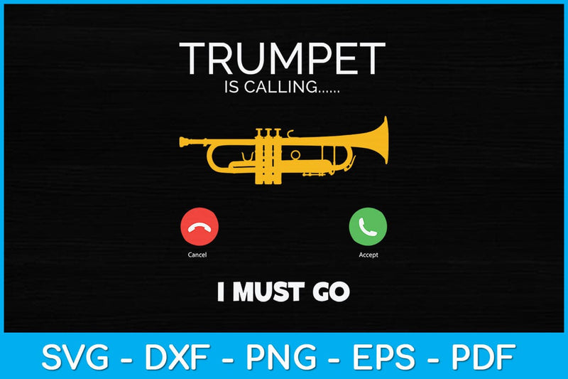 Funny Trumpet Calling Svg Design File SVG artprintfile 