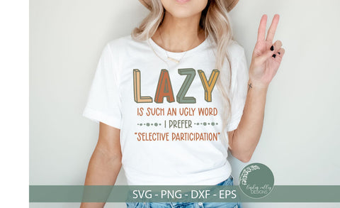 Funny Tshirt SVG-Funny Quote SVG-Prefer Selective Participation SVG SVG Linden Valley Designs 