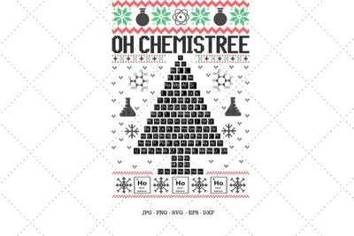 Funny Ugly Christmas, Science Teacher SVG, Chemistry Gift, Ugly Christmas, Ugly Sweater, Mens Christmas SVG SVG Digital Designer 