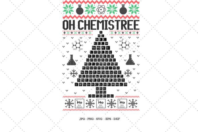 Funny Ugly Christmas, Science Teacher SVG, Chemistry Gift, Ugly Christmas, Ugly Sweater, Mens Christmas SVG SVG Digital Designer 