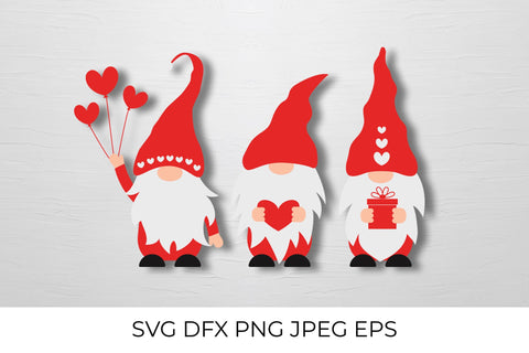 Funny Valentine Gnomes. Valentines Day SVG SVG LaBelezoka 