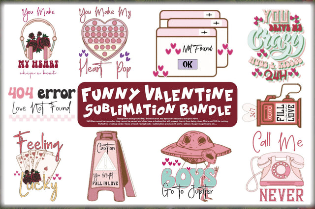 Funny Valentine Sublimation Bundle Sublimation Jagonath Roy 