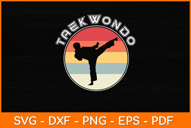 Funny Vintage Taekwondo Svg Design SVG artprintfile 