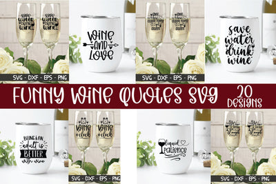 Funny Wine Quotes SVG, Wine SVG Bundle SVG md faruk hossain 